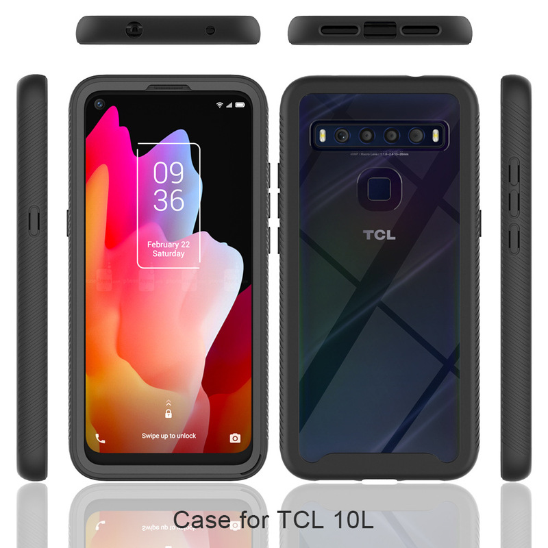 Cross-Border Applicable Tcl 10L Mobile Phone Case, Pure Color Starry Sky, with Frame Frosted Anti-Fall Protective Cover, Hot-Selling in Europe and the United States
