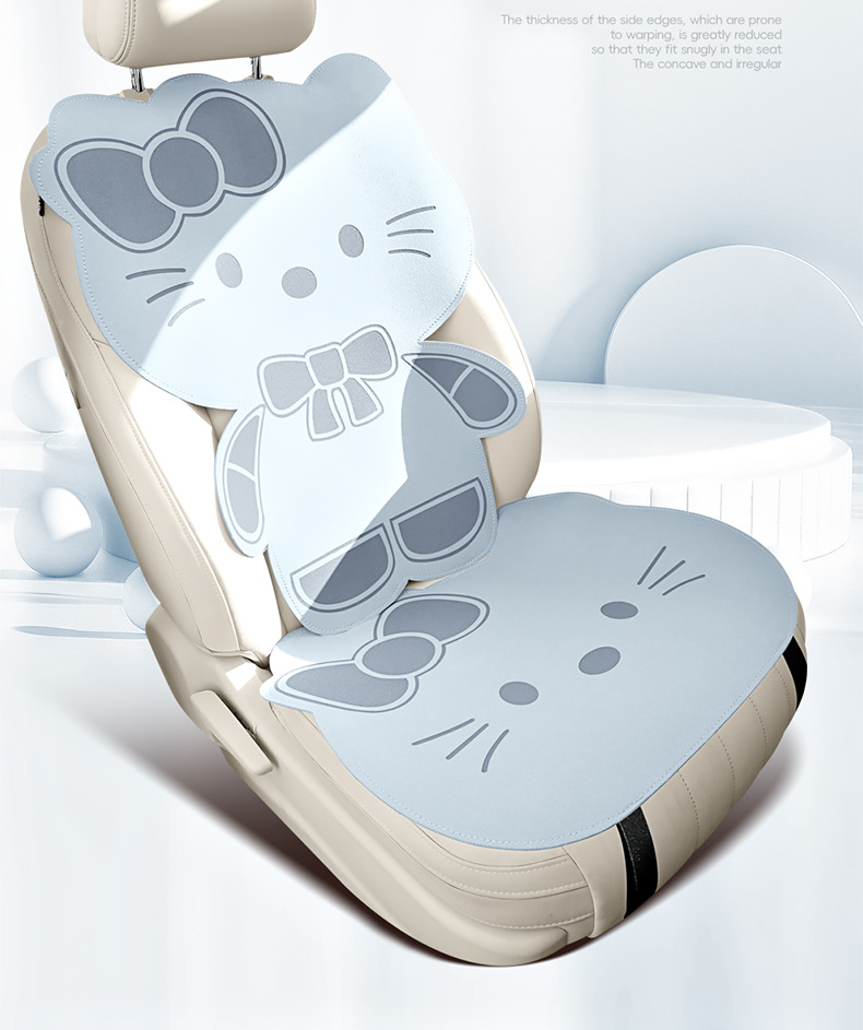 2026 Car Seat Cushion, Universal for All Seasons, Suede Seat Cushion, High-End Saddle Pad, Suede Seat Cover, Summer Slim Waist Design