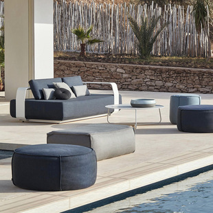 Sofa Simple Balcony Courtyard Outdoor Single Sofa Designer Leisure Chaise Single Chair Living Room Bed Furniture