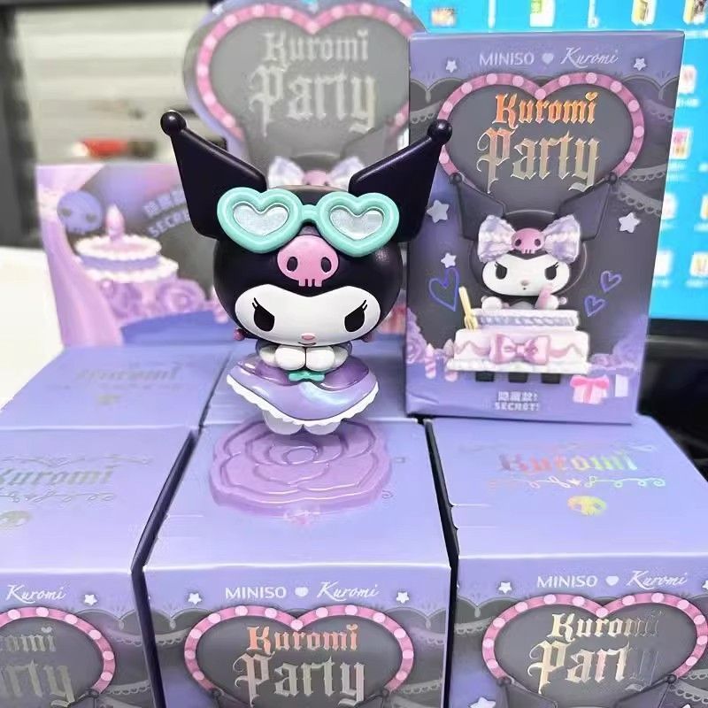 三丽鸥生日派对盲盒库洛米女生礼物潮玩手办桌面摆件玩具玩偶装饰|undefined