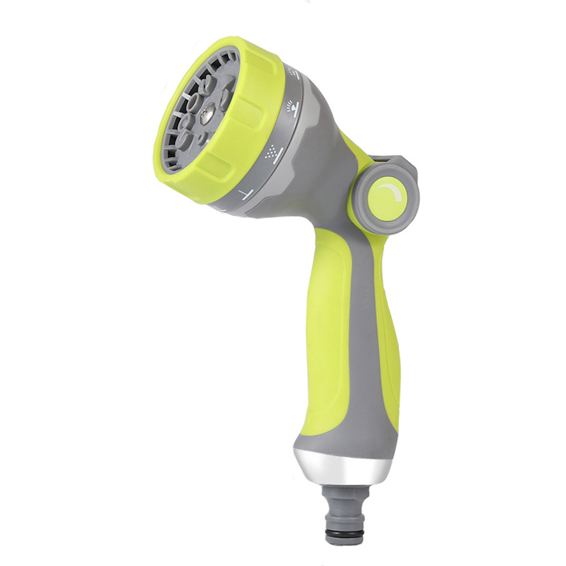 厂家批发十功能半金属喷枪 花园高压喷枪 锌合金园林汽车高压水枪