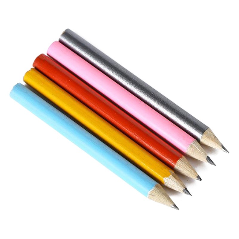 3.5 inch HB yellow Rod hex Paint Pencil lead core features wooden pencil 8.8cm paint matching pencil