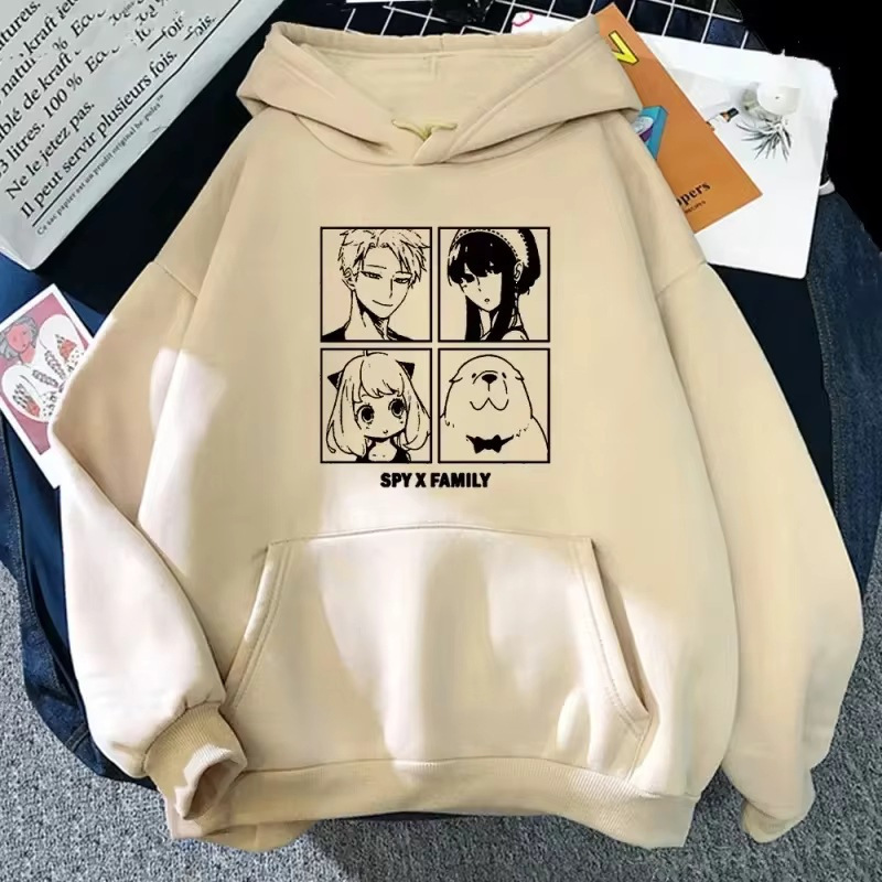 [Cross-border European size] Anime hoodie, Kawaii Faker, Anya, Spy x Family, Kawaii manga illustration
