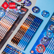 iigen一正文具奥特曼形象HB三角铅笔橡皮套装小学生学习用品套装