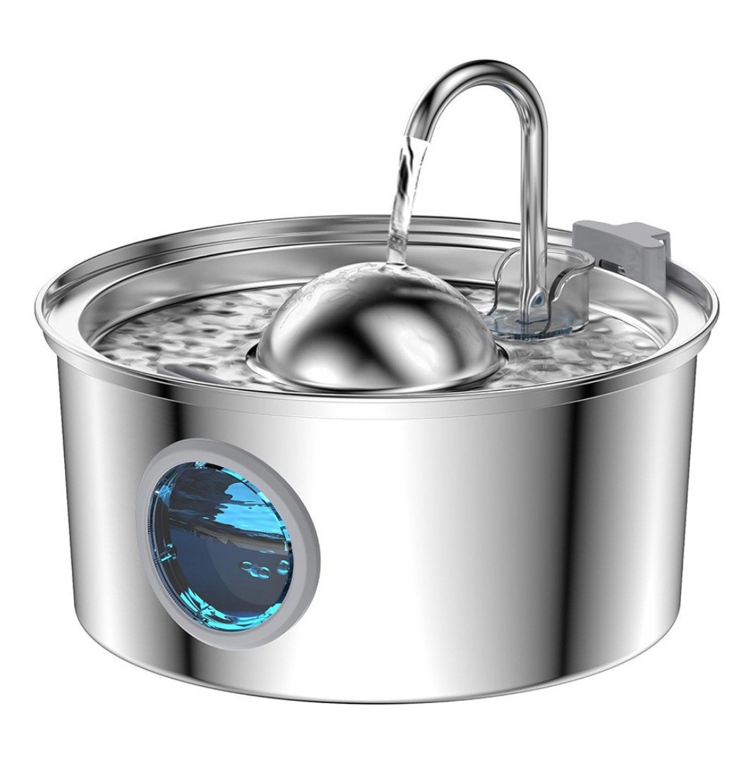 Fábrica directa de gatos de acero inoxidable alimentador de agua inteligente para mascotas filtración automática circulación de agua viva beber agua