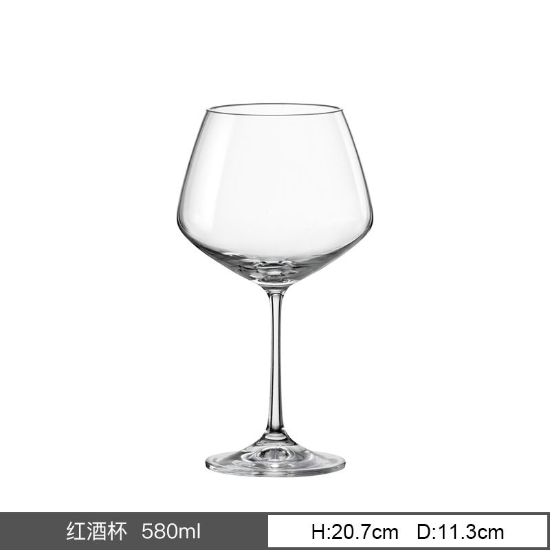 Copas de vino tinto importadas de República Checa, copas de cristal sin plomo, juego de alta gama para el hogar, combinación de decantador de vino, regalo de negocios