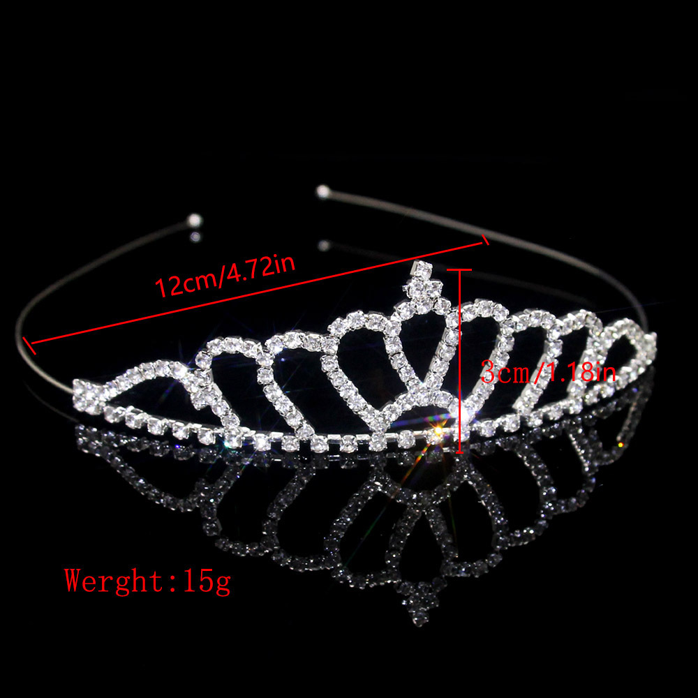 100g Weight Hair Band Hair Accessories Type 1 Piece Quantity Wedding, Banquet Occasion Rhinestone Material Crown Pattern Women's Gender Glam, Bridal Style Women's Glam Bridal Crown Rhinestone Hair Band 14