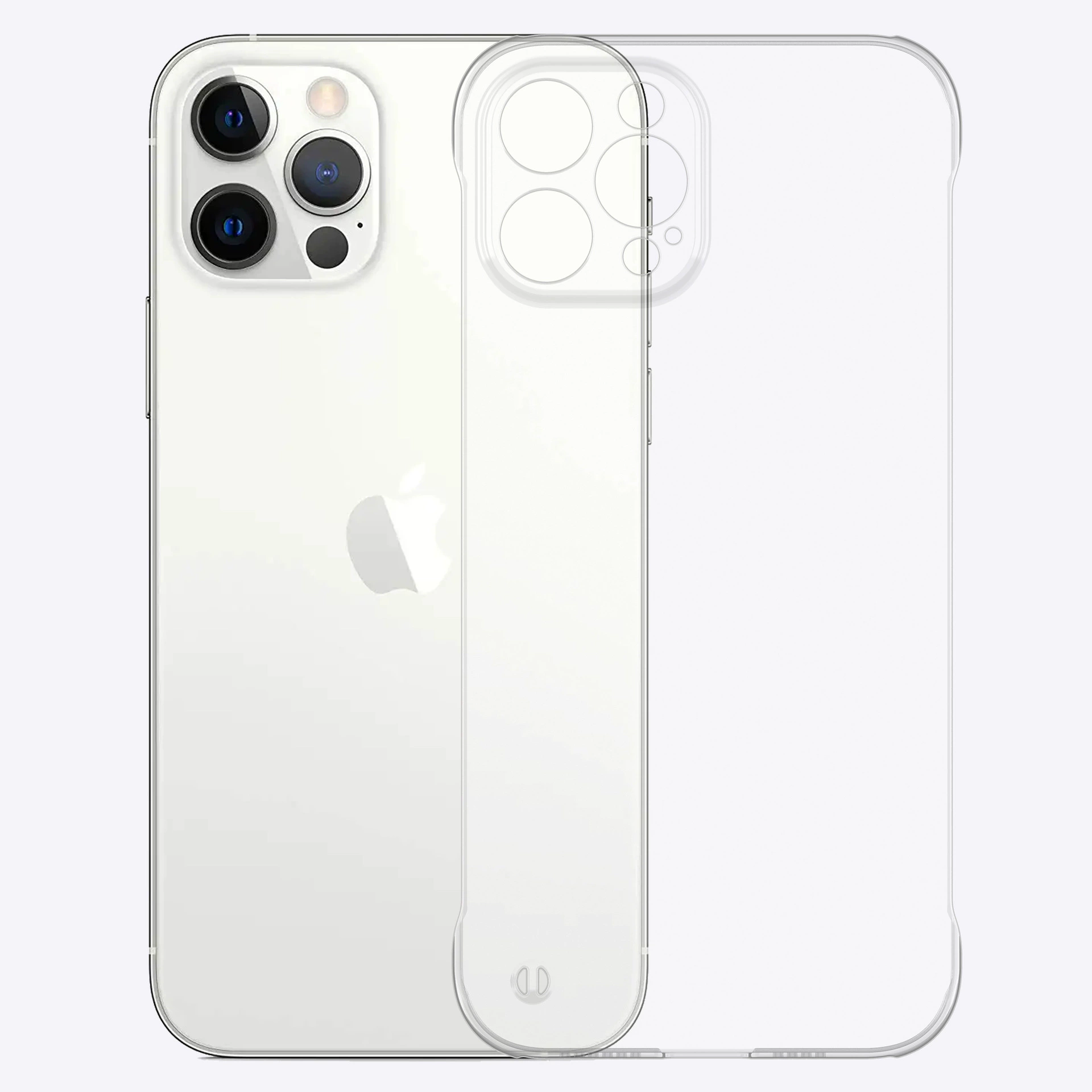 Phone case (Apple) iPhone 15 Pro Max, transparent borderless polycarbonate hard shell
