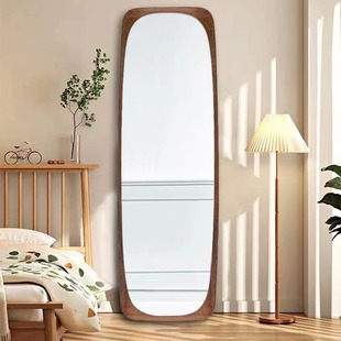 French American Retro Hanging Mirror Floor Wall-mounted Entrance Wall-mounted Full-body Dressed Mirror Living Room Decorative Mirror