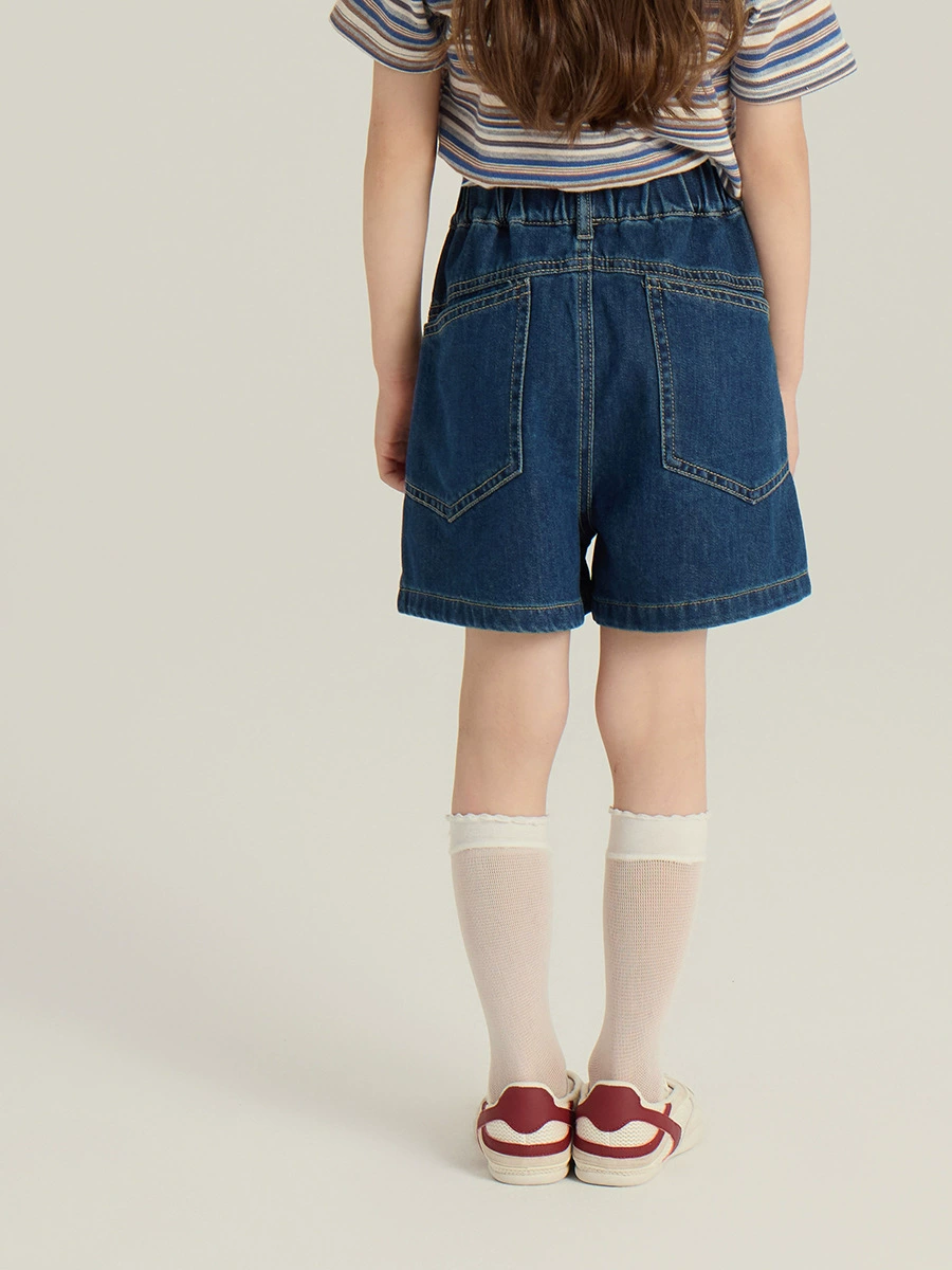 Denim юбка 艾摩贝贝, летние шорты, штаны для отдыха, для подростков, корейский стиль, западный стиль, силуэт А-образный