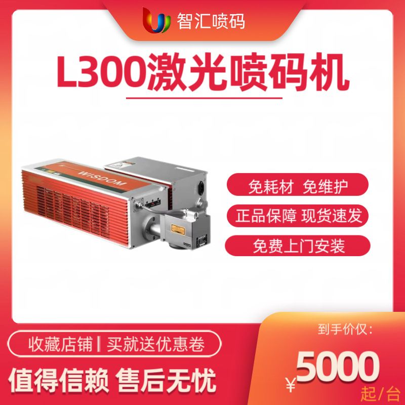 L300激光喷码机图形文字打标机食品包装喷码机化妆品打码