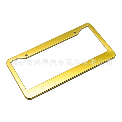 black U.S. U.S. car license plate: License plate holder/license plate holder - gold