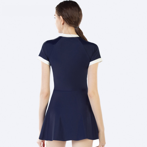 Momasong one-piece swimsuit women's new conservative slim slim fashion women's seaside resort skirt swimsuit