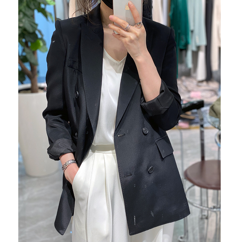 Silk classic elegant classic suit jacket