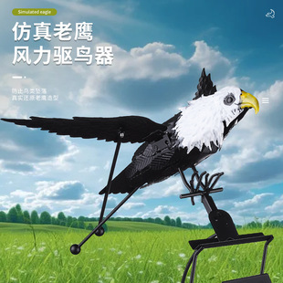 Cross-border explosions outdoor simulation eagle iron permanent decoration metal bird repellent courtyard decoration wholesale pastoral