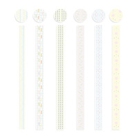 盐系手账和纸胶带春日悸拼贴基础图胶带索引贴diy贴纸哇卡原创