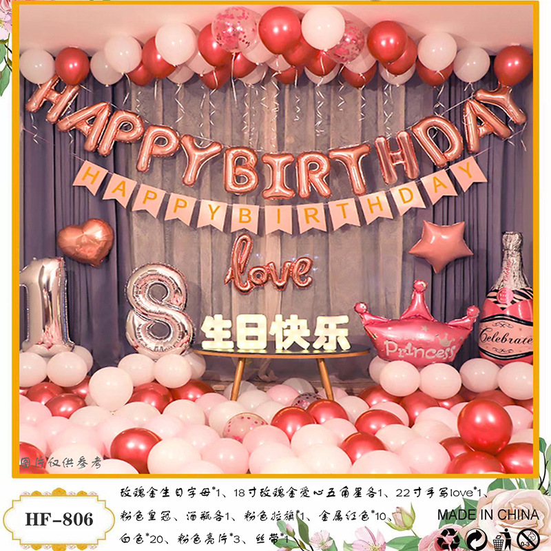 Cumpleaños DE LOS NIÑOS globo traje partido escena diseño suministros niños y niñas cumpleaños dibujos animados película aluminio Fondo decoración la pared