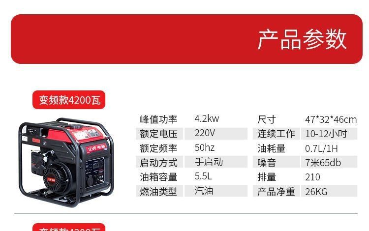 Gasoline Generator 220V Silent Household Commercial Use 3/5/8Kw 10Kw Single/Three-Phase 380V Outdoor Micro Small Model