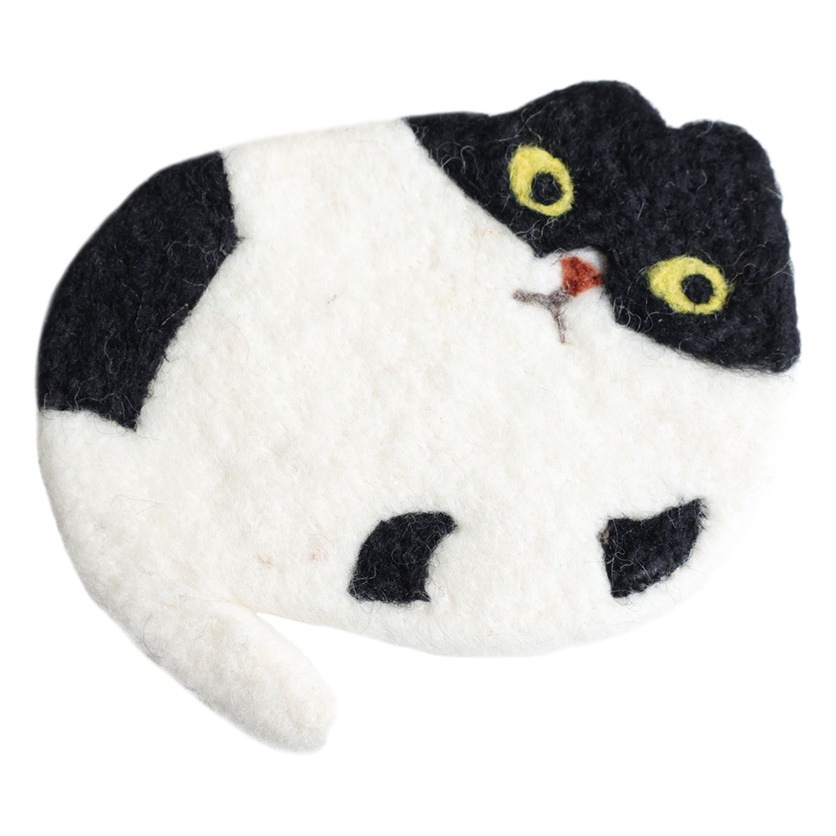 Japonés y coreano ins estilo caliente lana fieltro gatito Coaster lindo placemat hogar fotografía regalos creativos