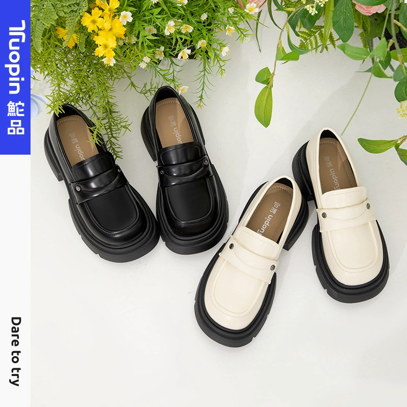 Женские лоферы на толстой подошве, весенние высококачественные кожаные туфли в британском стиле, French Hepburn в стиле Mary Jane TP460A7