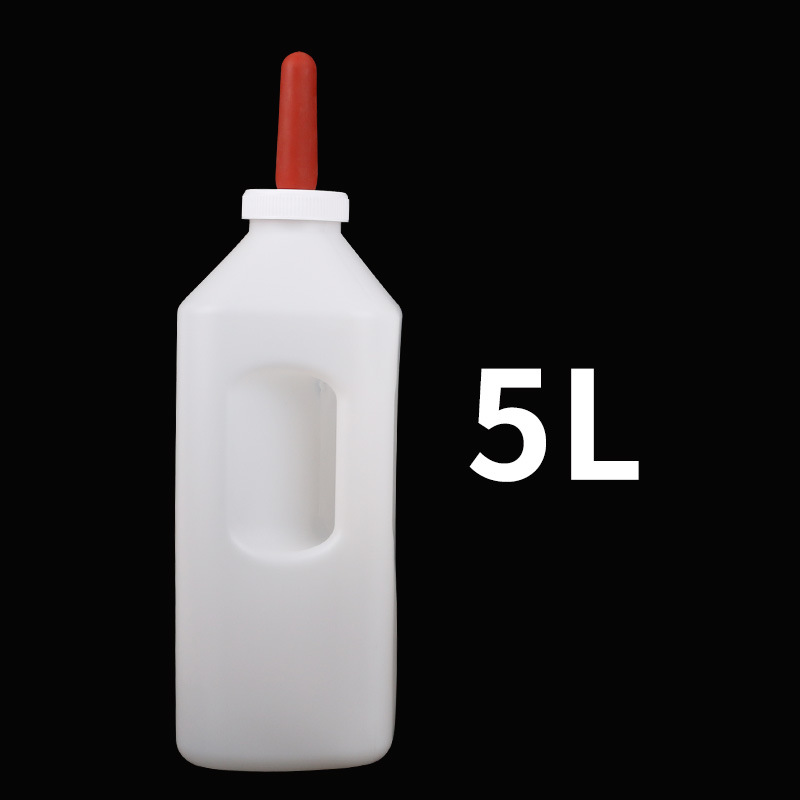 Suministro directo de fábrica de chupetes engrosados y alargados, biberón de vaca, chupete duradero, olla de leche para terneros, olla de alimentación 2L3L4L5L