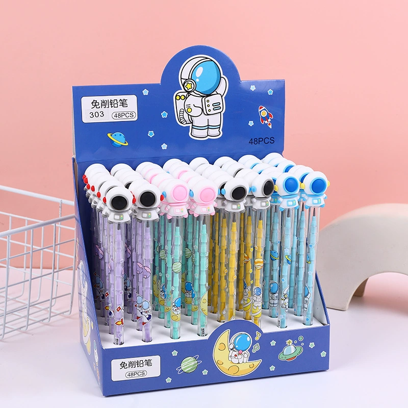 Пуля бесплатно карандаш космонавт карандаш силиконовый пуля карандаш коробка 48 оптом