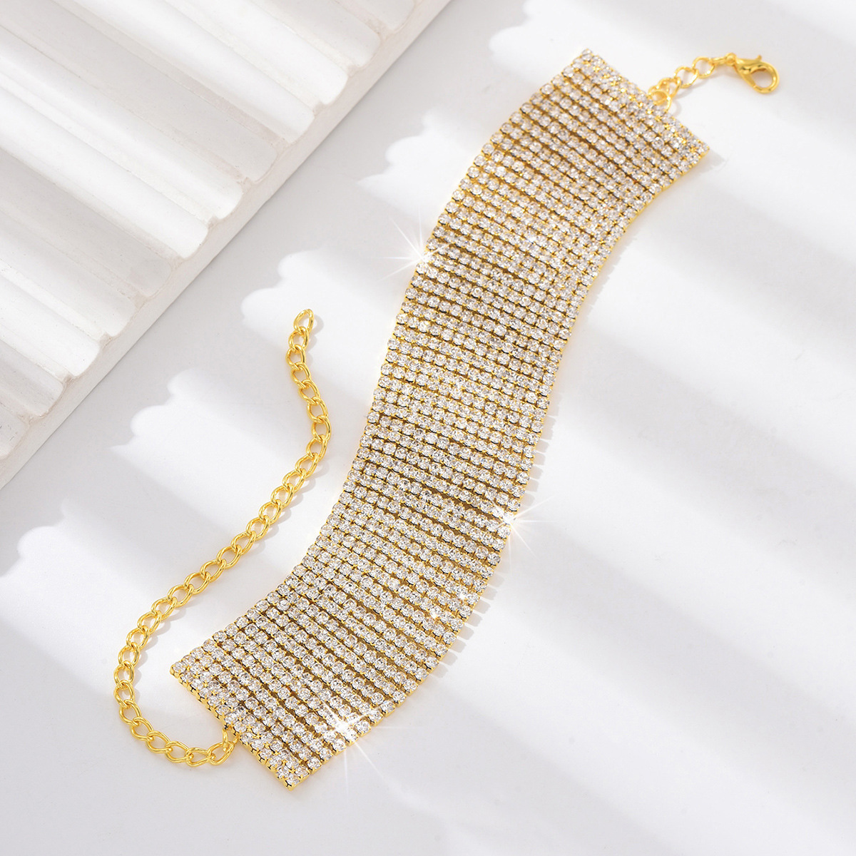 Joyas transfronterizas europeas y estadounidenses estilo nacional de moda microdiamantes con dedos de pie adornados temperamento universal conjunto de cadenas de tobillas mujeres