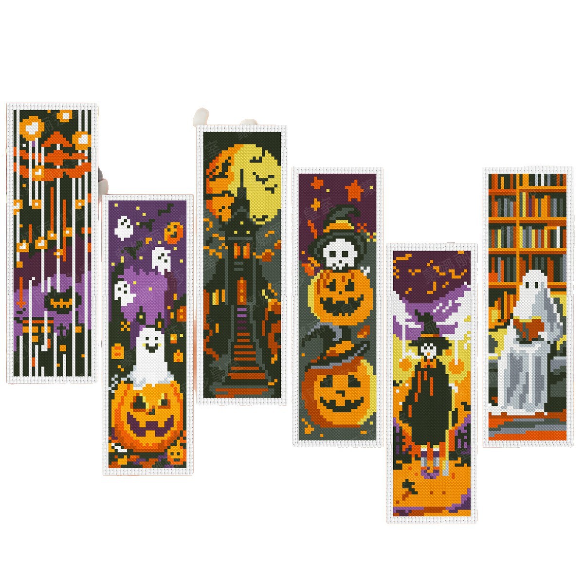 Nuevo cross-border Halloween calabaza con marcadores fantasma bordado a mano bordado a mano bordado al por mayor image 5