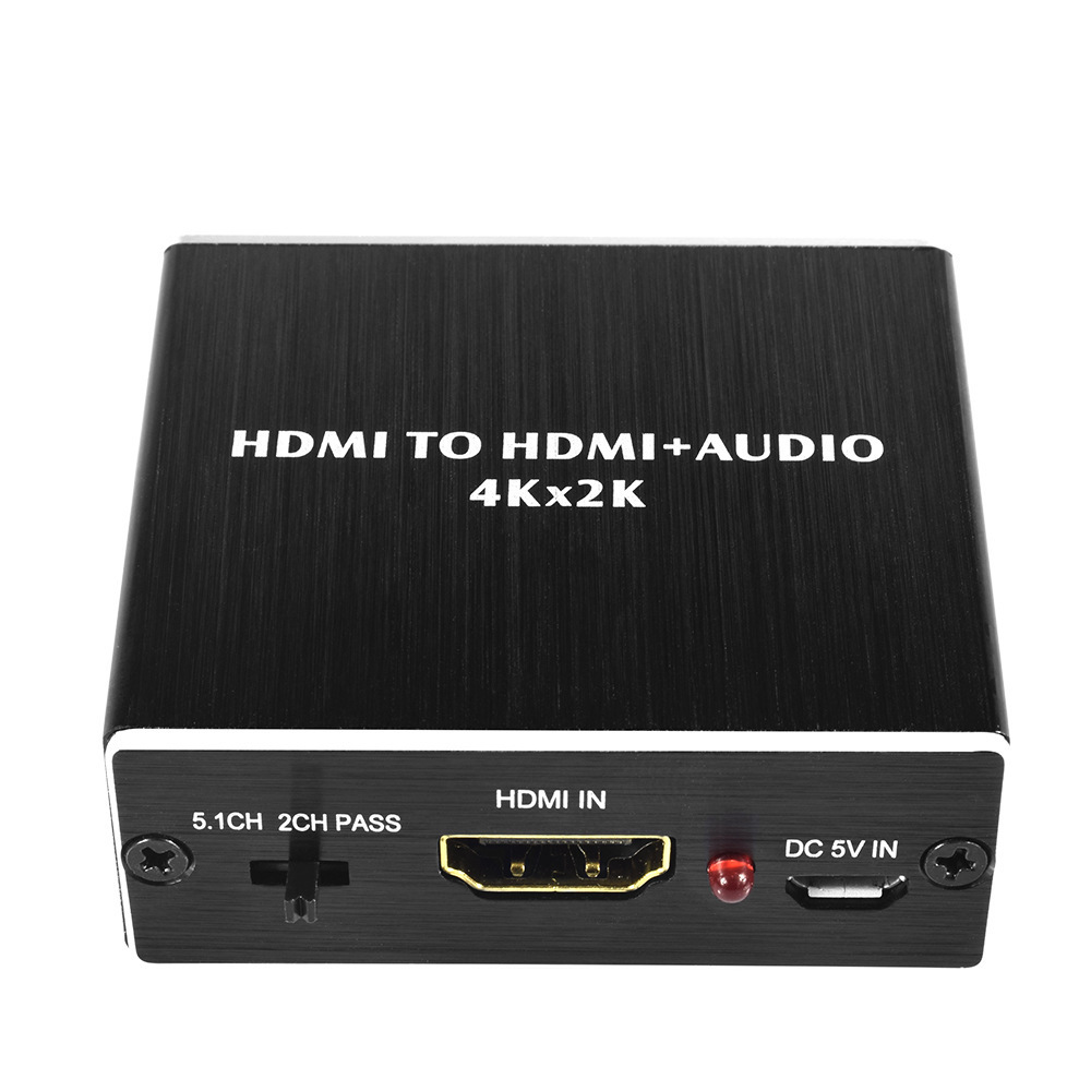 Optical fiber+3.5 audio 4K*2K5.1 HDMITOHDMI+AUDIO HDMI audio splitter cross-border exclusive supply