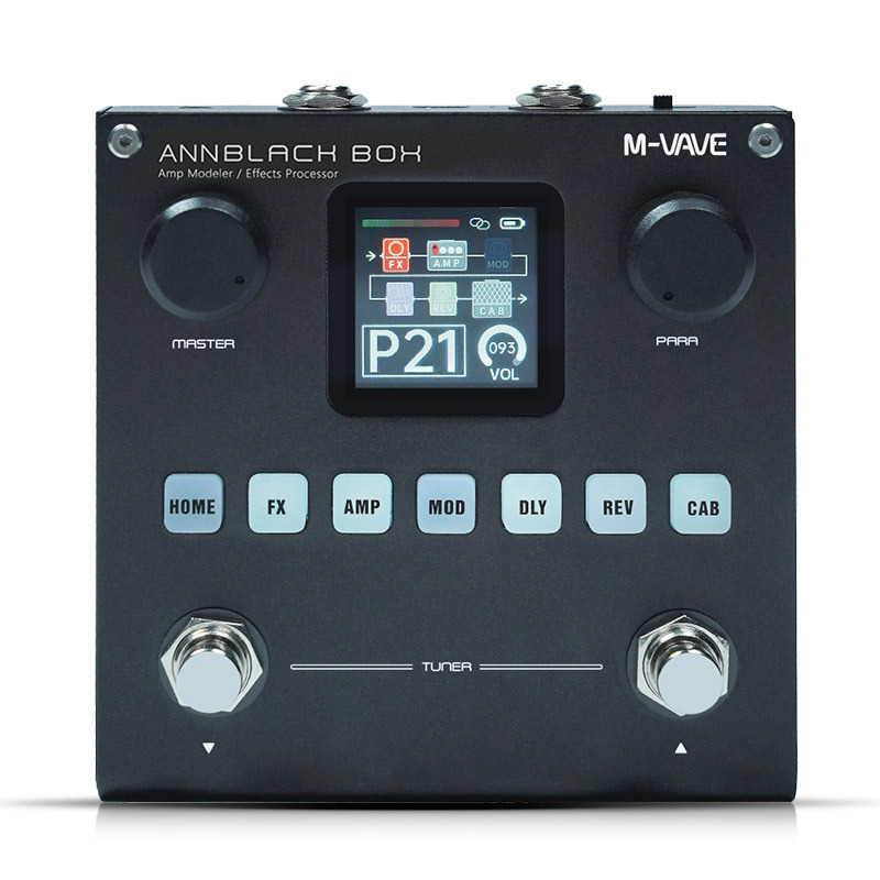 M-VAVE guitarra eléctrica efecto integrado caja negra bajo multifunción altavoz de un solo bloque tarjeta de sonido analógica grabación interna