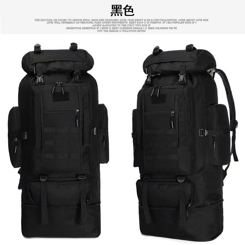 Mochila de deportes al aire libre de gran capacidad al por mayor de fábrica, nueva mochila táctica de camuflaje, bolsa de camping de montañismo a prueba de salpicaduras