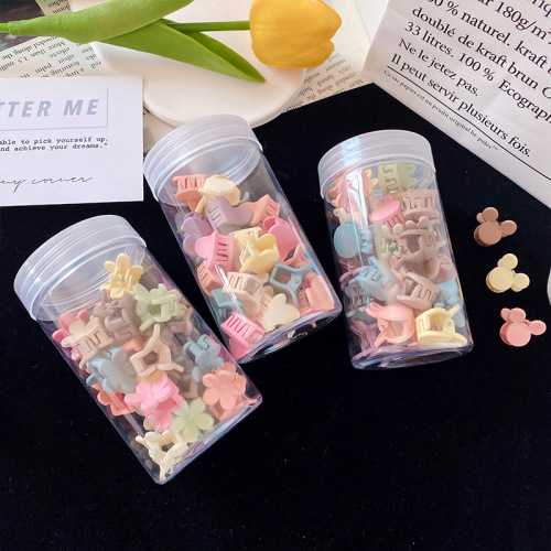 Mini princess head small grab clip broken hair side bangs clip small forehead hair clip female hair accessories flower clip headdress