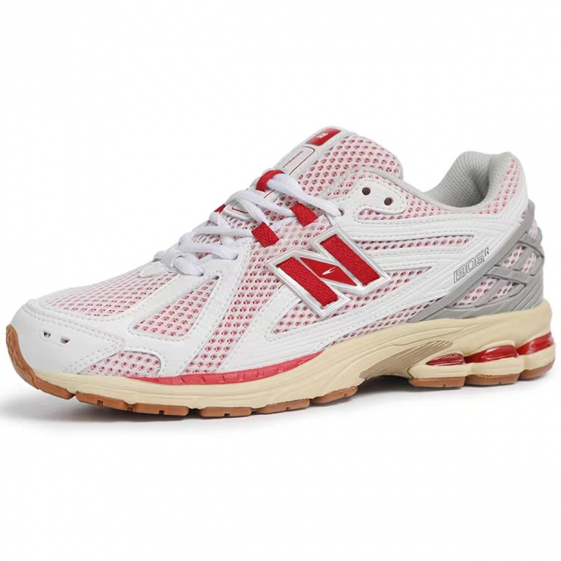 NB1906 화이트 그레이 레드