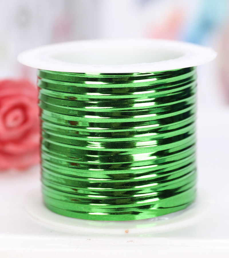 Ligaduras metálicas de oro y plata al por mayor para cajas de regalo, cajas de dulces, embalaje de flores, ligaduras metálicas de colores, cinta de 15 m