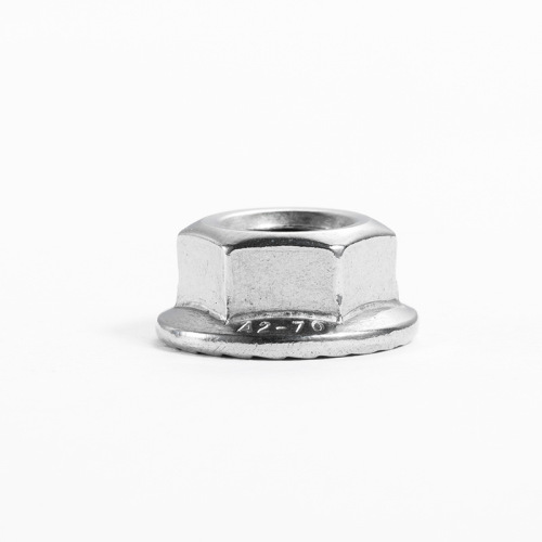 Aozhan 304 stainless steel DIN6923 flange hexagonal nut waxed lock worry-free anti-lock screw cap