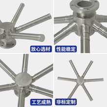 不锈钢布水器六爪十字楔形网鱼刺型中排装置水处理绕丝过滤支管