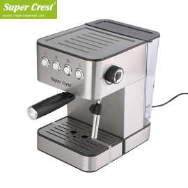 Super Crest 跨境欧规家用半自动咖啡机 意式浓缩打奶泡咖啡机