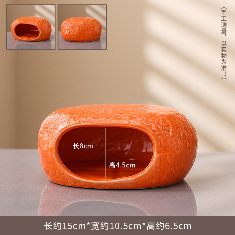 스톤 패턴 빅 스톤 오렌지(햄스터에게 적합)