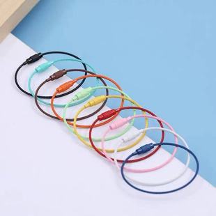 Factory direct stainless steel wire ring wire rope keychain EDC key fast hanging ring wire chain keychain