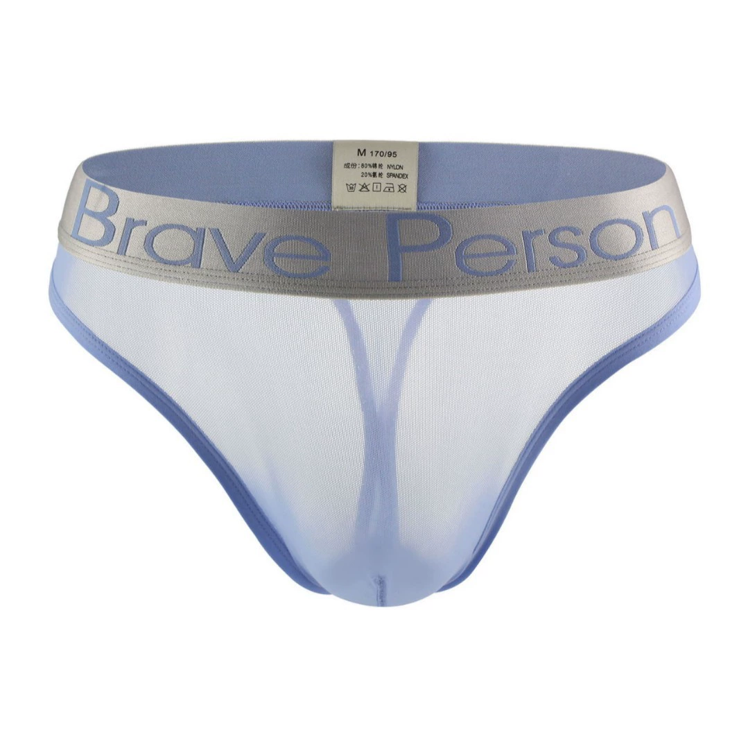 BRAVE PERSON мужские трусы-стринги B1185#