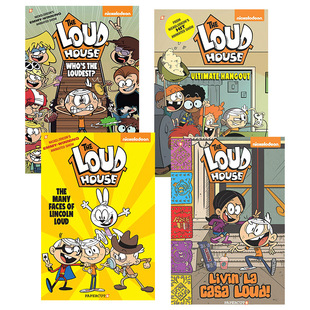 Noisy Family 8-11 book suit The Loud House English original book children's full-color cartoon picture book