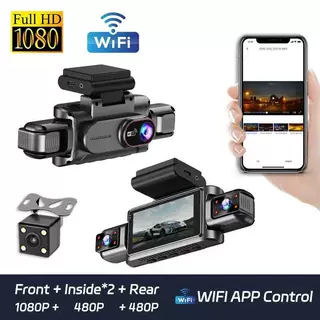 高清1080P4录wifi行车记录仪car dvr微光夜视倒车影像车载监控