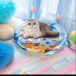 Wholesale Summer Round Inflatable Water Splash Pad for Infants and Toddlers, Splash Pad, Ice Pad, Splash Fun Cushion, Crawling Training Ice Sensation