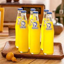 怀旧老北京北冰洋玻璃瓶桔子汽水 桔汁橙汁味 248ml*24瓶
