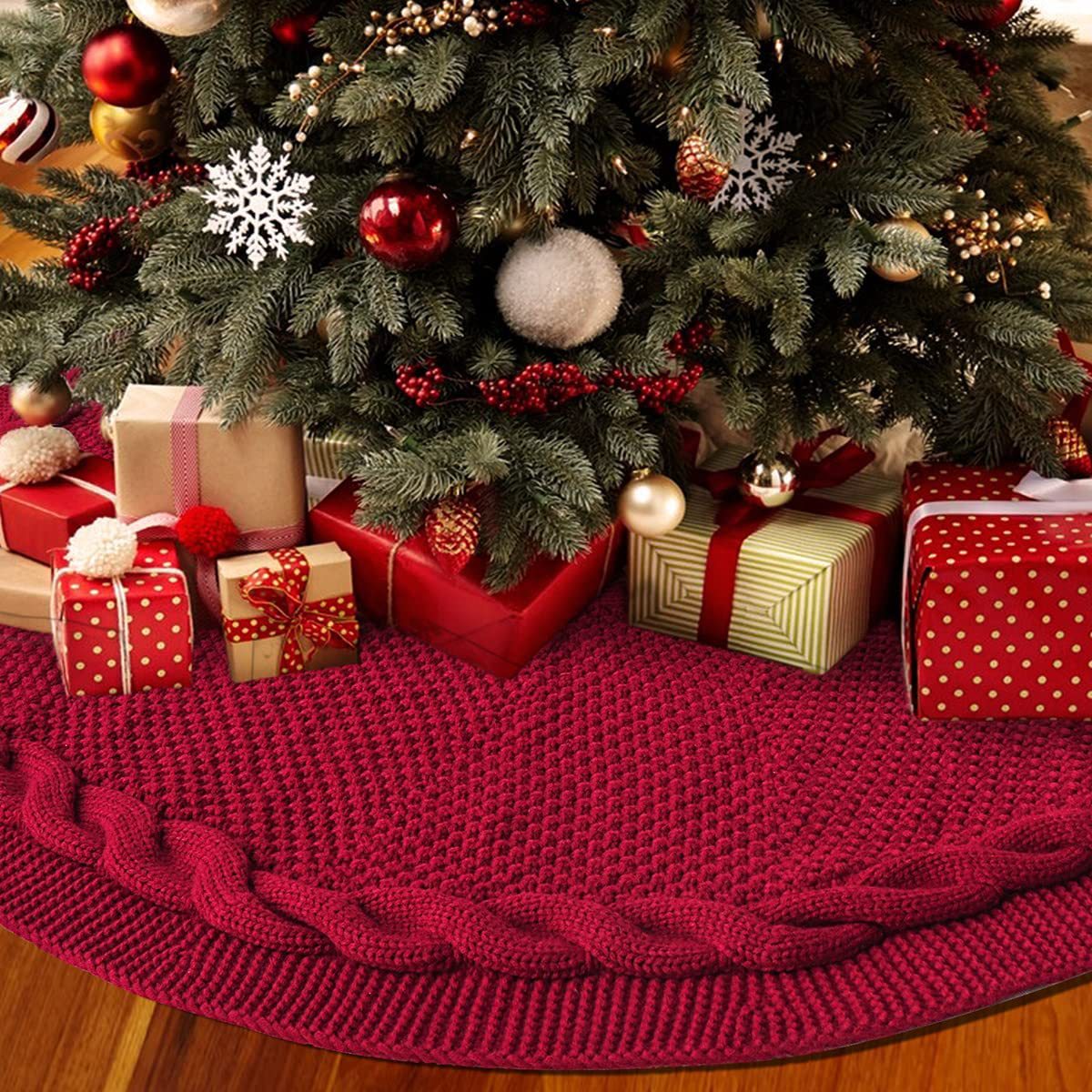 Christmas Simple Style Classic Style Solid Color Polyester Holiday Daily Christmas-tree Skirt display picture 1