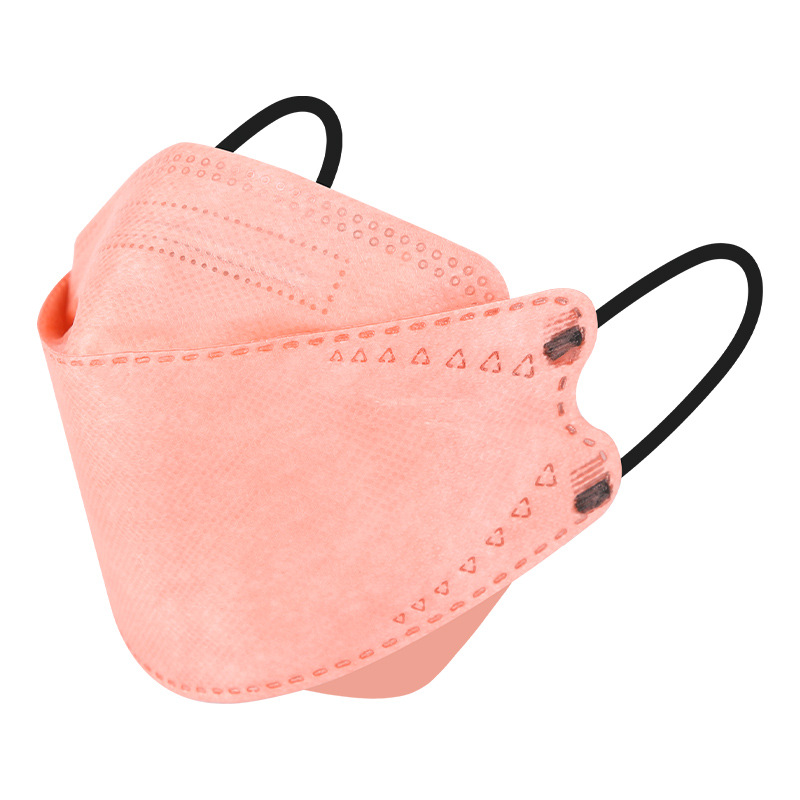 Morandi máscara tipo pescado para niños KF94 tela de cuatro capas soplada por fusión doble color positivo y negativo KN95 fábrica de origen de exportación