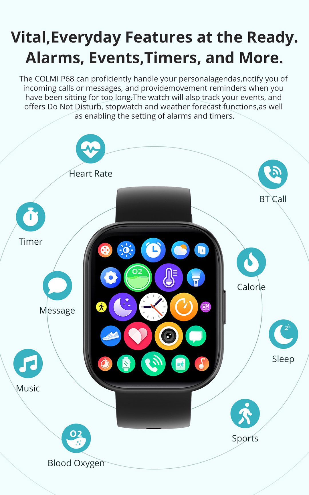 COLMI P68 Smart Watch Image 14