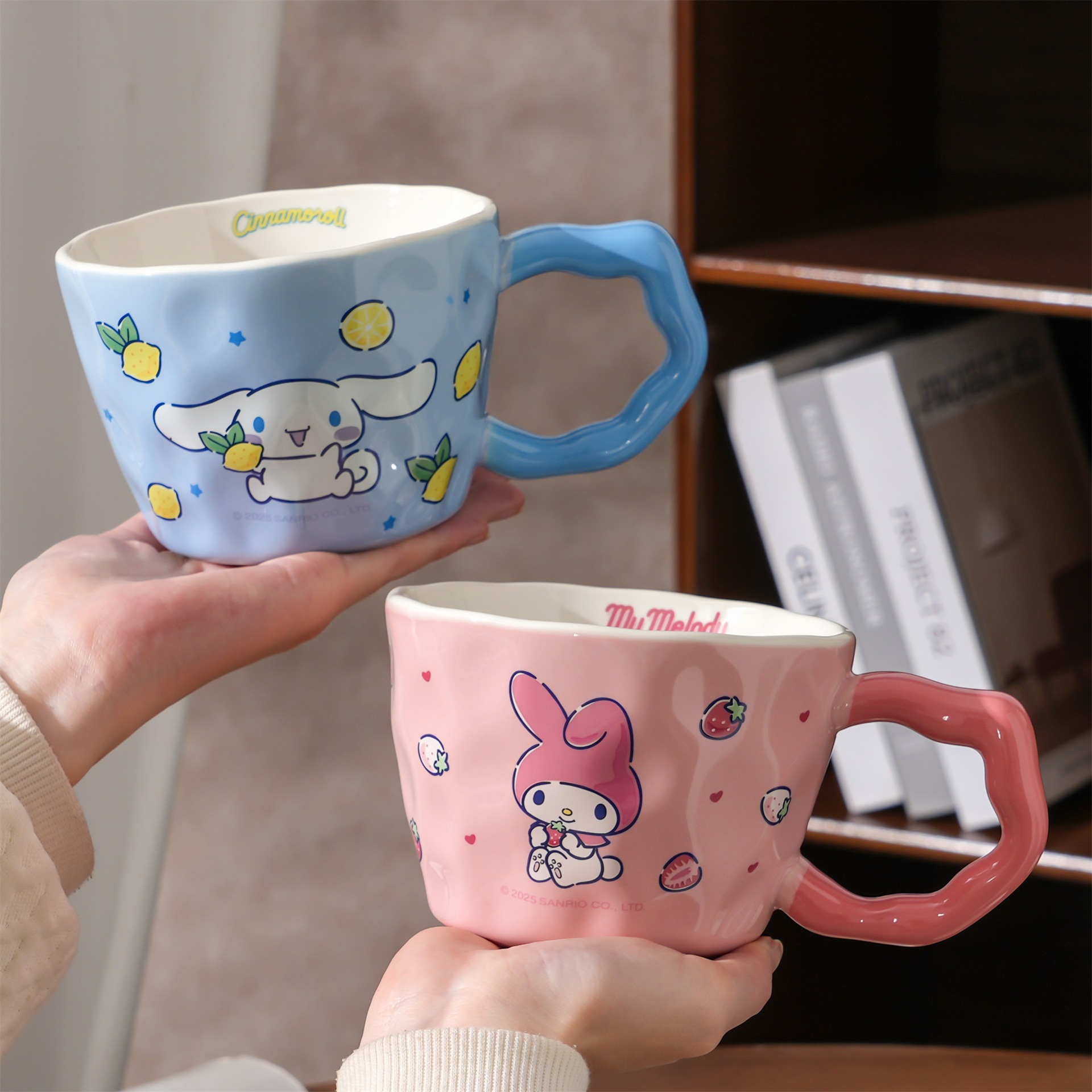 Sanrio ceramics Mug household girl student lovely kitty Office breakfast glass capacity