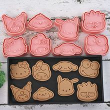 迷你三丽鸥卡通饼乾模具家用3d立体西瓜按压切模手工翻糖烘焙工沸