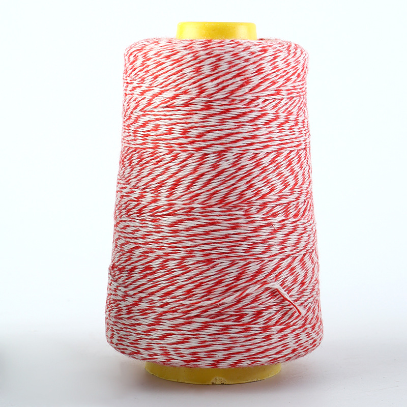 빨간색과 흰색 190g 3가닥 약 600m